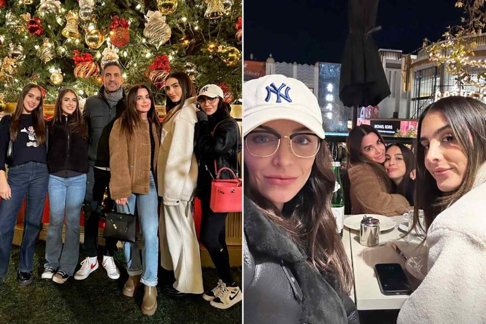 <p>Kyle Richards/ Instagram</p> Kyle Richards and Mauricio Umansky celebrate the holidays with their daughters