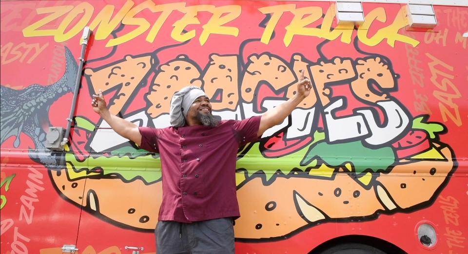 Chef Ezell Barnes, also known as Chef Zoagie, stands in front of his new Zonster Truck in April. Barnes his bringing his Zoagies food truck to Mount Laurel, to the Lakou Events space on Marne Highway.