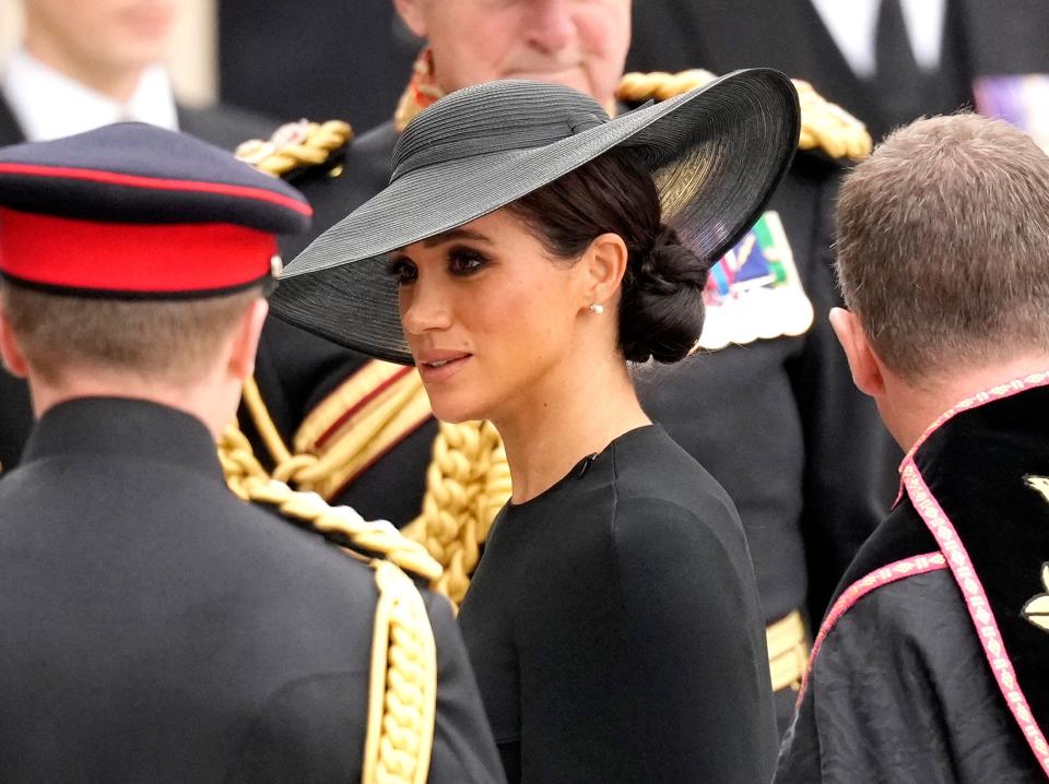 meghan at queen funeral