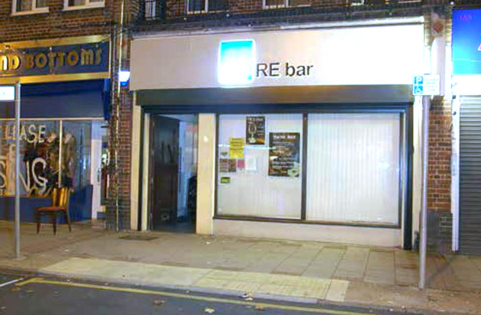 The RE bar in west London where Shane O'Brien attacked Mr Hanson in 2005. (PA)