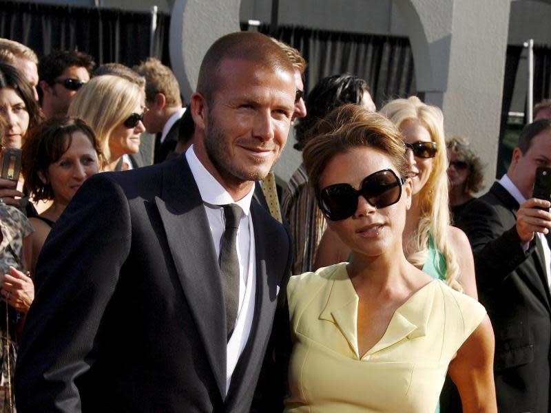 David und Victoria Beckham 2008 in Los Angeles. Foto: Paul Buck