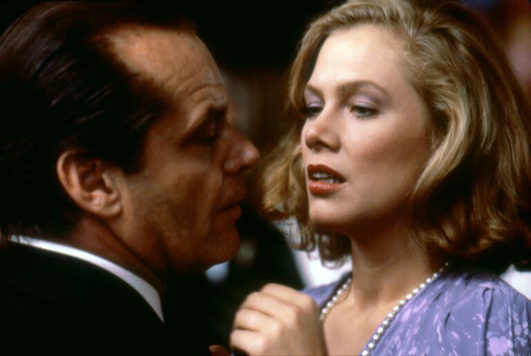 Kathleen Turner y Jack Nicholson en El honor de los Prizzi