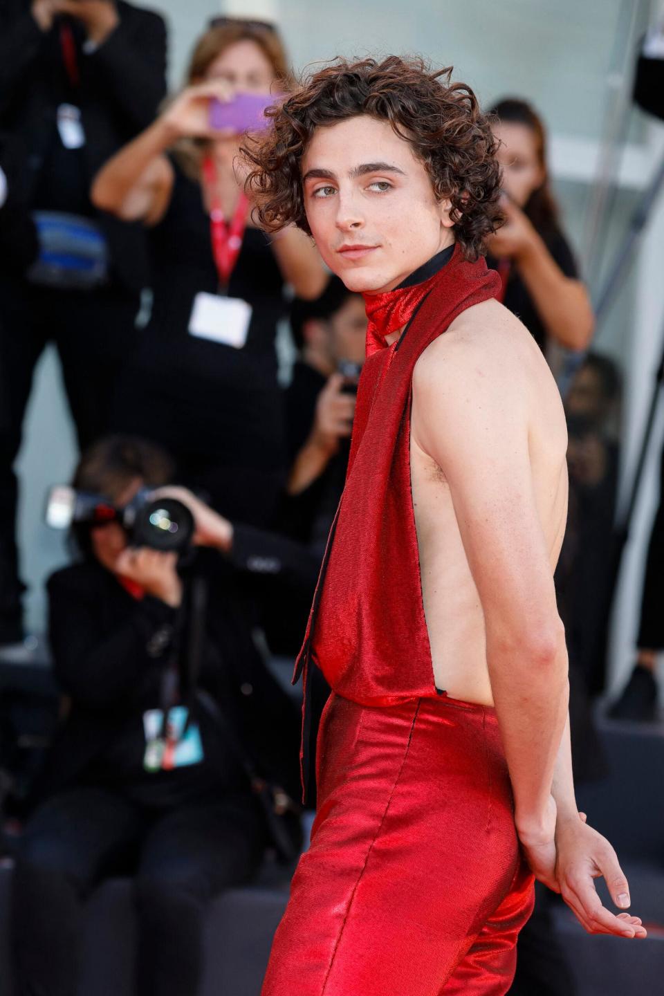 Timothée Chalamet at the Venice Film Festival