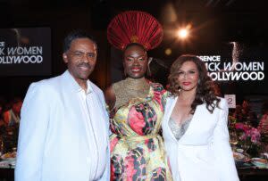 Richard Lawson, CEO of Essence, Caroline A. Wanga and Tina Knowles | Robin L Marshall/Getty Images for ESSENCE