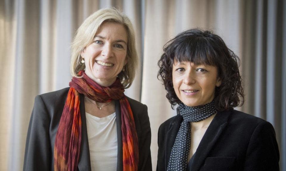 Gene-editing scientists Jennifer Doudna and Emmanuelle Charpentier