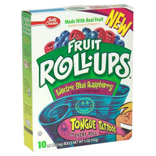 Fruit Roll-Ups Tongue Tattoos