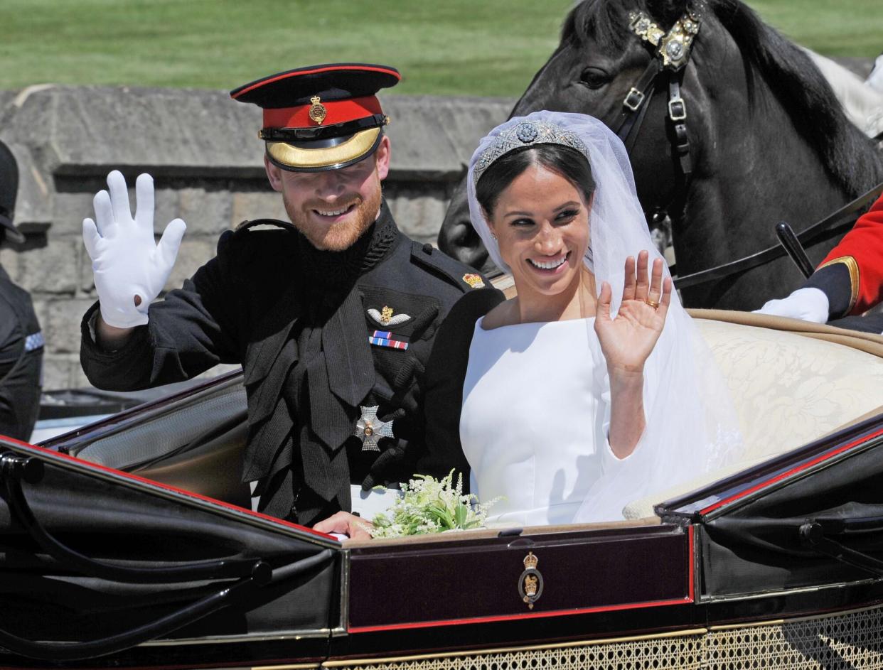 The wedding of Prince Harry and Meghan Markle, Carriage Procession, Windsor, Berkshire, UK - 19 May 2018