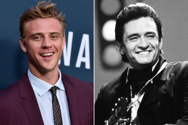 <p> Alberto E. Rodriguez/Getty ; ABC Photo Archives/Disney General Entertainment Content/Getty</p> Boyd Holbrook attends the Season 2 premiere of Netflix's "Narcos" on August 24, 2016 in Hollywood, California. ; Johnny Cash on set of 'The Johnny Cash Show'.