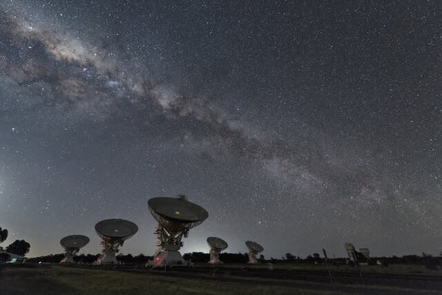 Paul Wild Observatory under Starry Sky