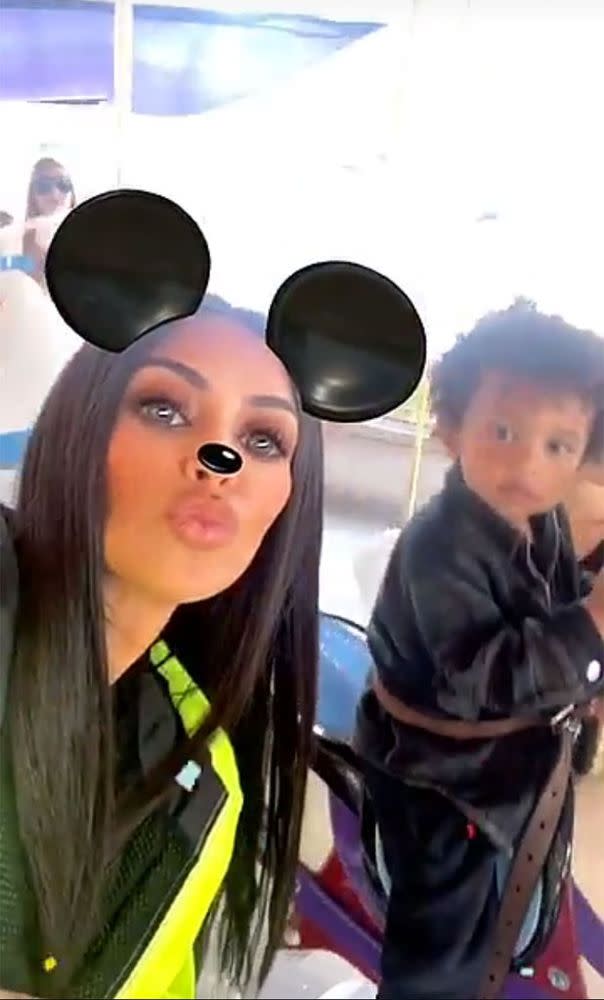 Kim Kardashian West and son Saint