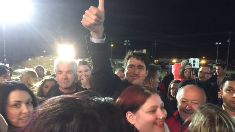 Trudeau greeted by crowds at Clarenville event for upcoming byelection