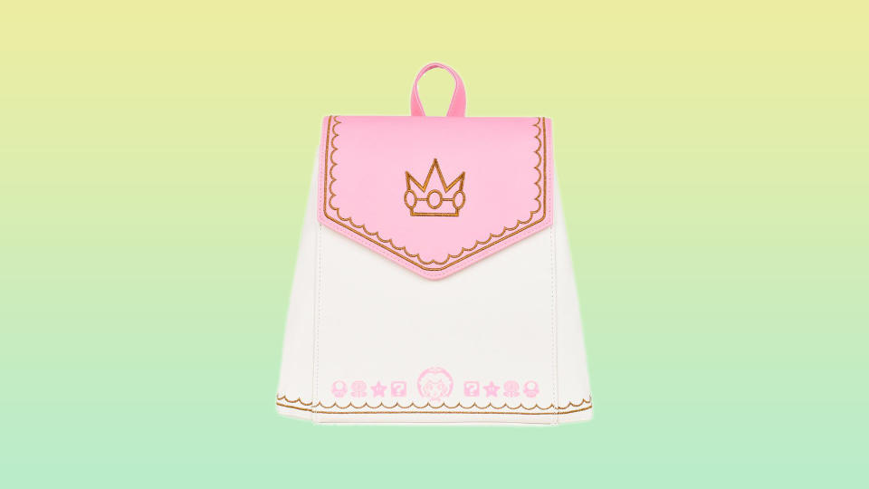 This backpack is themed after our favorite Princess Toadstool. (Photo: Concept One)