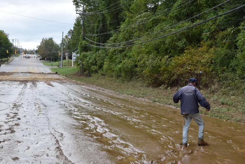 Scenes near Swannanoa River Road in East Asheville.