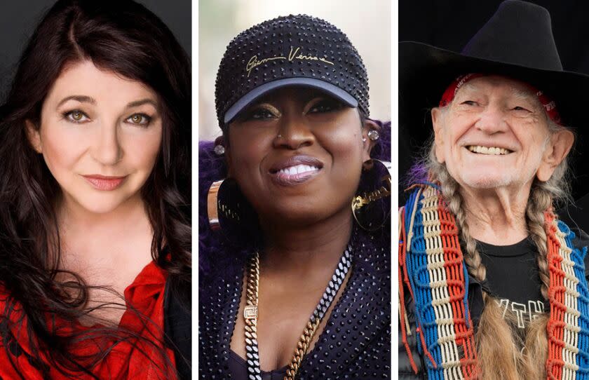 Kate Bush, Missy Elliott and Willie Nelson