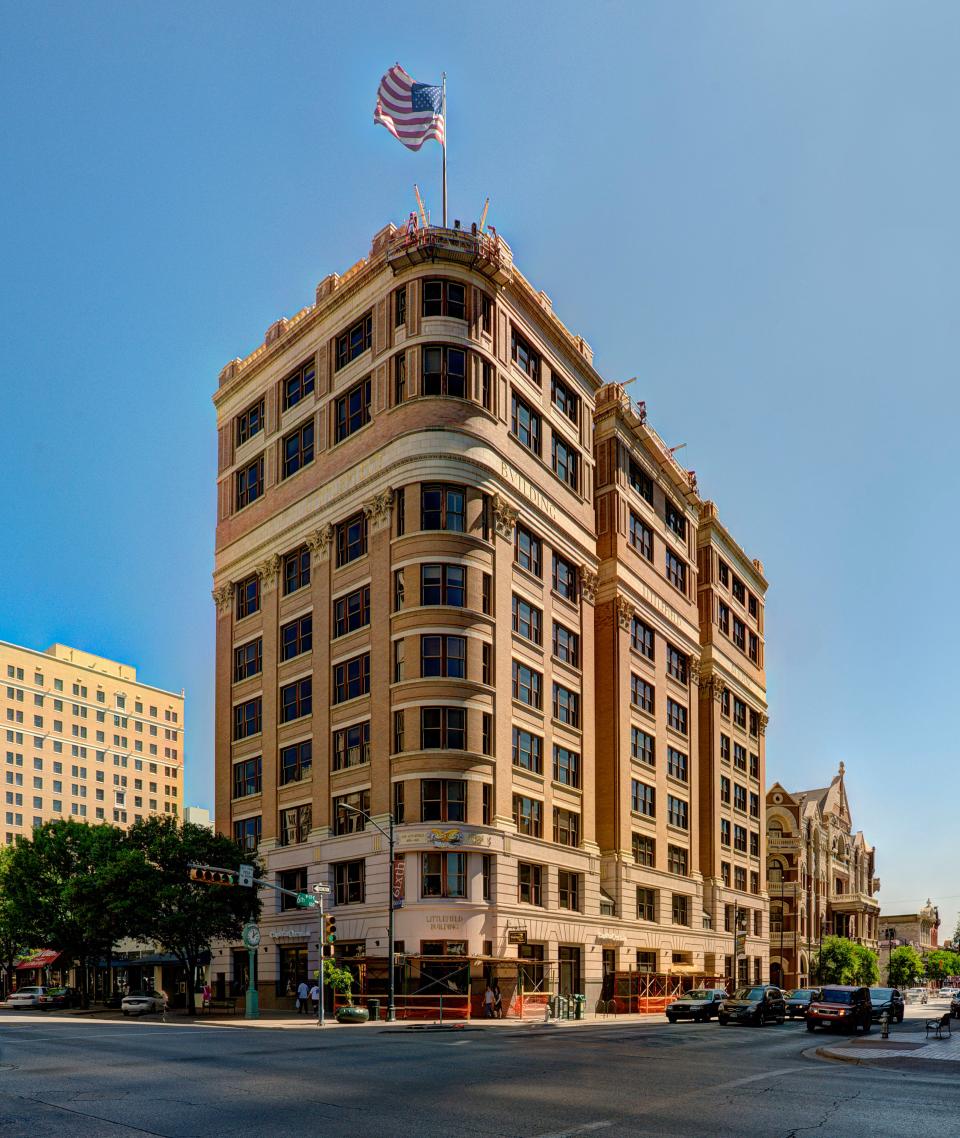 The first Austin office suite that LBJ occupied as a federal servant was in the Littlefield Building, while he was head of the Texas Division of the National Youth Administration (1935-1937).