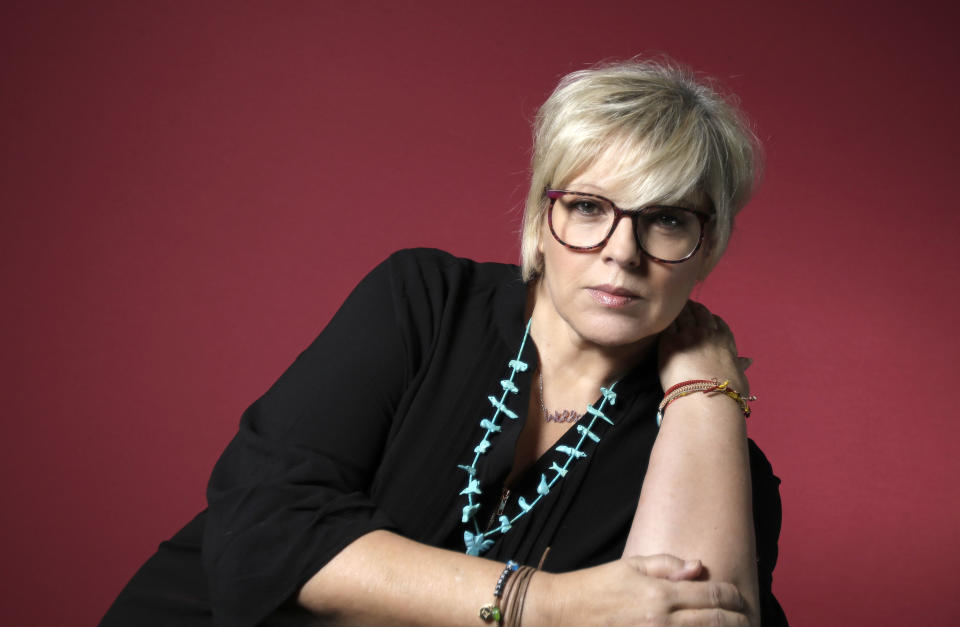 PARIS, FRANCE - 01/24/2022: Tv host Laurence Boccolini poses during a portrait session in Paris, France on 01/24/2022. (Photo by Eric Fougere/Corbis via Getty Images)