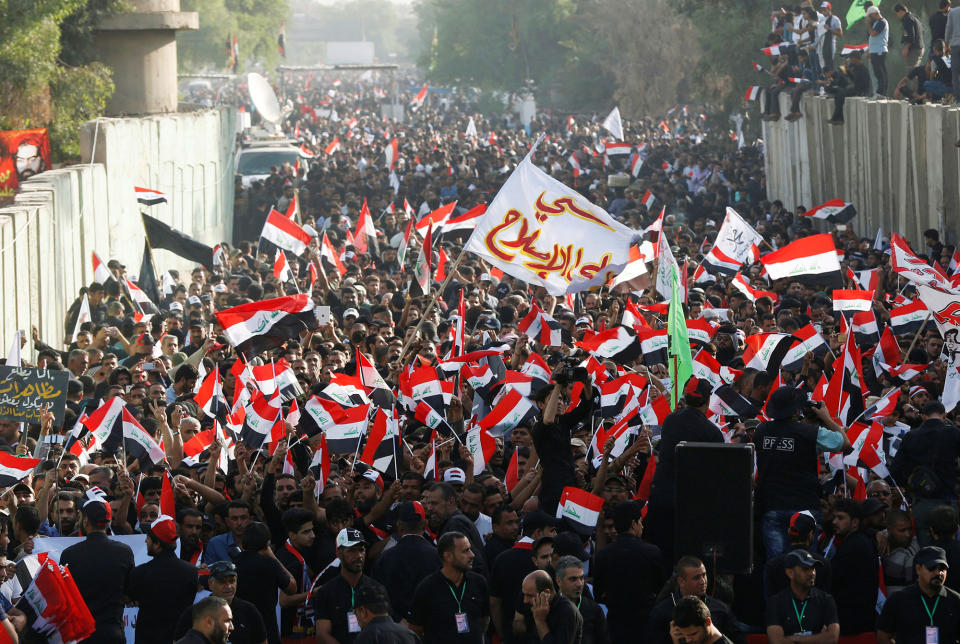 Anti-Turkey protests in Baghdad, Iraq