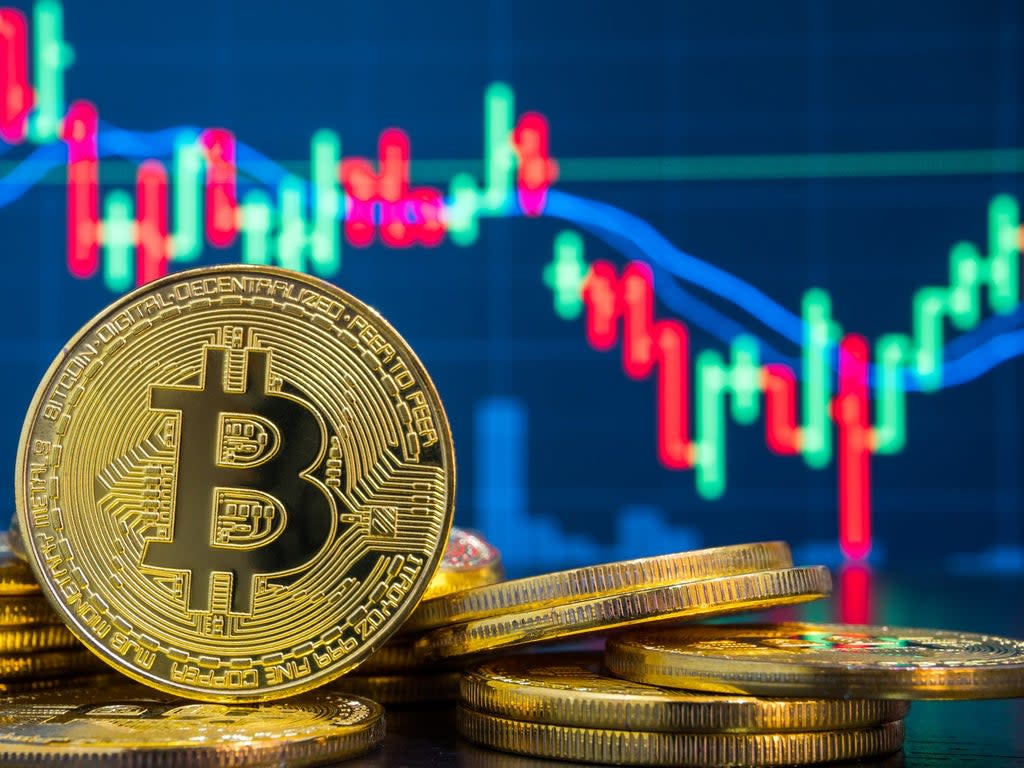 Bitcoin is down more than 50 per cent in May 2022 after its price peaked in November 2021 (Getty Images)