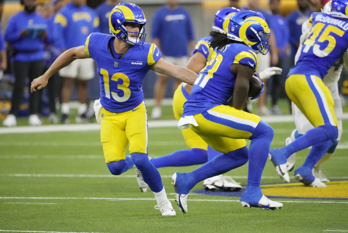 Running back Ronnie Rivers of the Los Angeles Rams prior to a NFL News  Photo - Getty Images