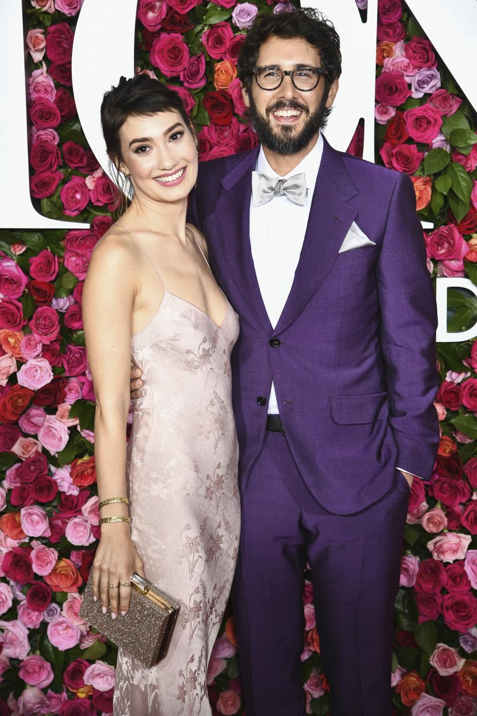 Schuyler Helford and Josh Groban attend the 72nd Annual Tony Awards at Radio City Music Hall on June 10, 2018 in New York City.