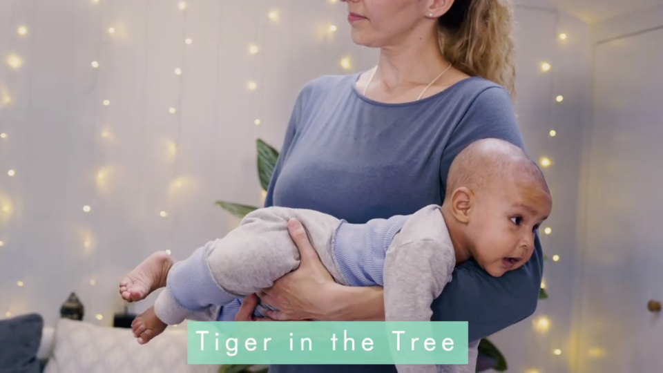 Baby yoga is great for relaxation, too. (Sensory Land)