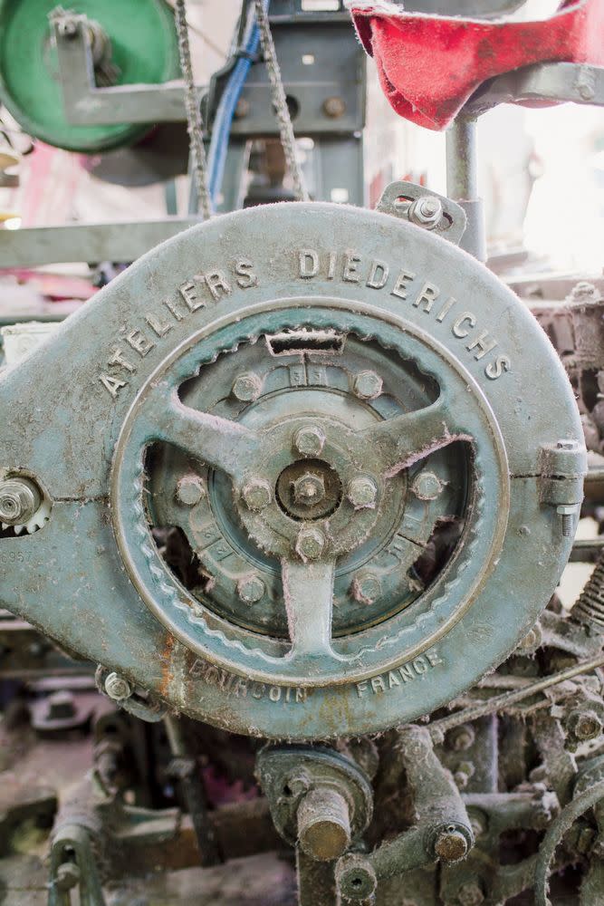 Traditional weaving machinery