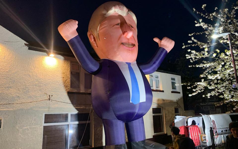 Hartlepool woke up to a giant, inflatable Boris Johnson - TONY DIVER