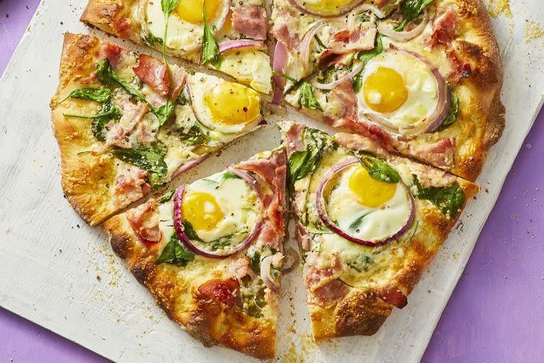 Ham and Spinach Pizza