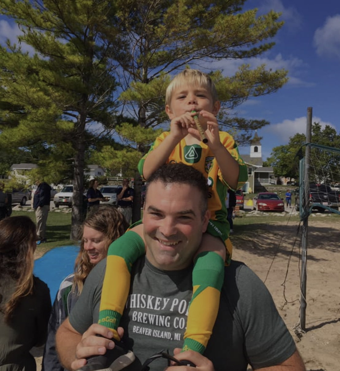 Children's activities are offered at the Emerald Isle Irish Festival on Beaver Island.