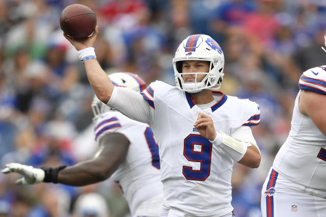 Indianapolis Colts running back Jake Funk (37) runs with the ball during  the first half an NFL preseason football game against the Buffalo Bills in  Orchard Park, N.Y., Saturday, Aug. 12, 2023. (