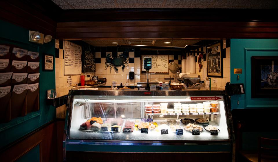 The seafood market in The Prawnbroker. The Fort Myers restaurant is celebrating 40 years in business. 