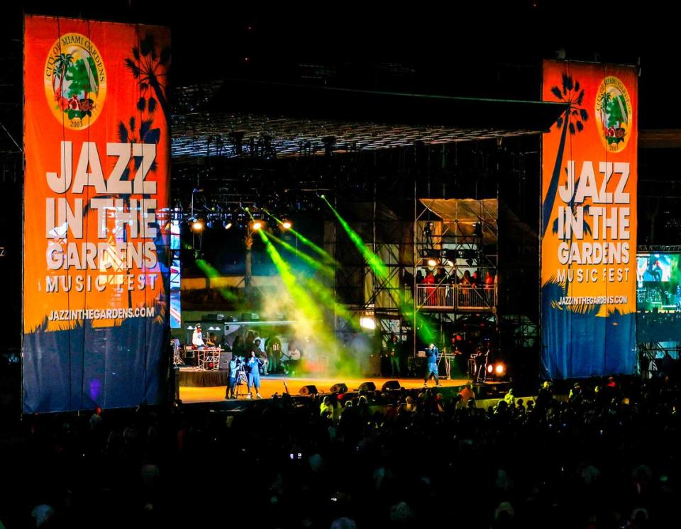 Jazz in the Gardens at Hard Rock Stadium in Miami Gardens on March 13, 2022.