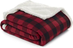 Eddie Bauer Home Plush Sherpa Fleece Throw