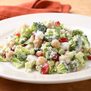 Broccoli Salad with Creamy Feta Dressing