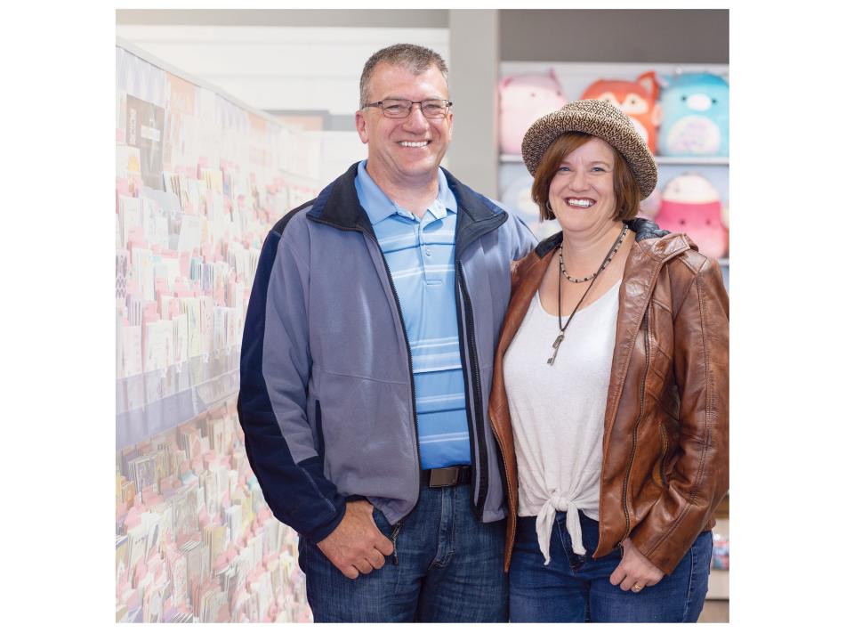Christine and Patrick Molitor moved to the Upstate from Minnesota and purchased three Hallmark gift stores. 