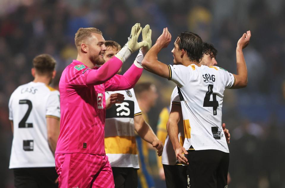 Port Vale reached the League Cup quarter-finals for the first ever time with a 1-0 win over Mansfield Town (Getty Images)