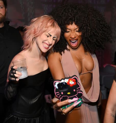 <p>Roy Rochlin/Getty</p> Hayley Williams and Megan Thee Stallion