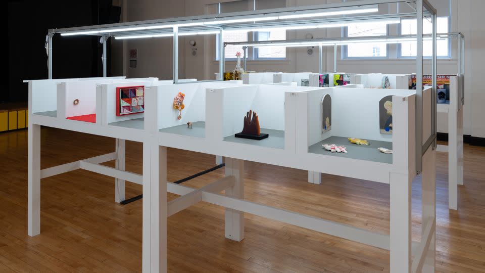 Barely Fair began as a joke between the co-founders of the artist space Julius Caesar, but they quickly realized its potential as a serious art fair. Pictured here are a selection of booths on display in 2023. - Roland Miller/Barely Fair