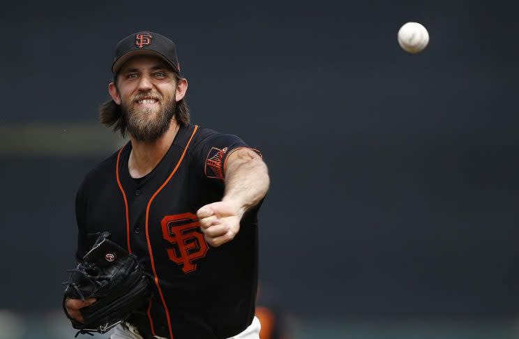 Madison Bumgarner's second rehab start was among the worst of his career. (AP)