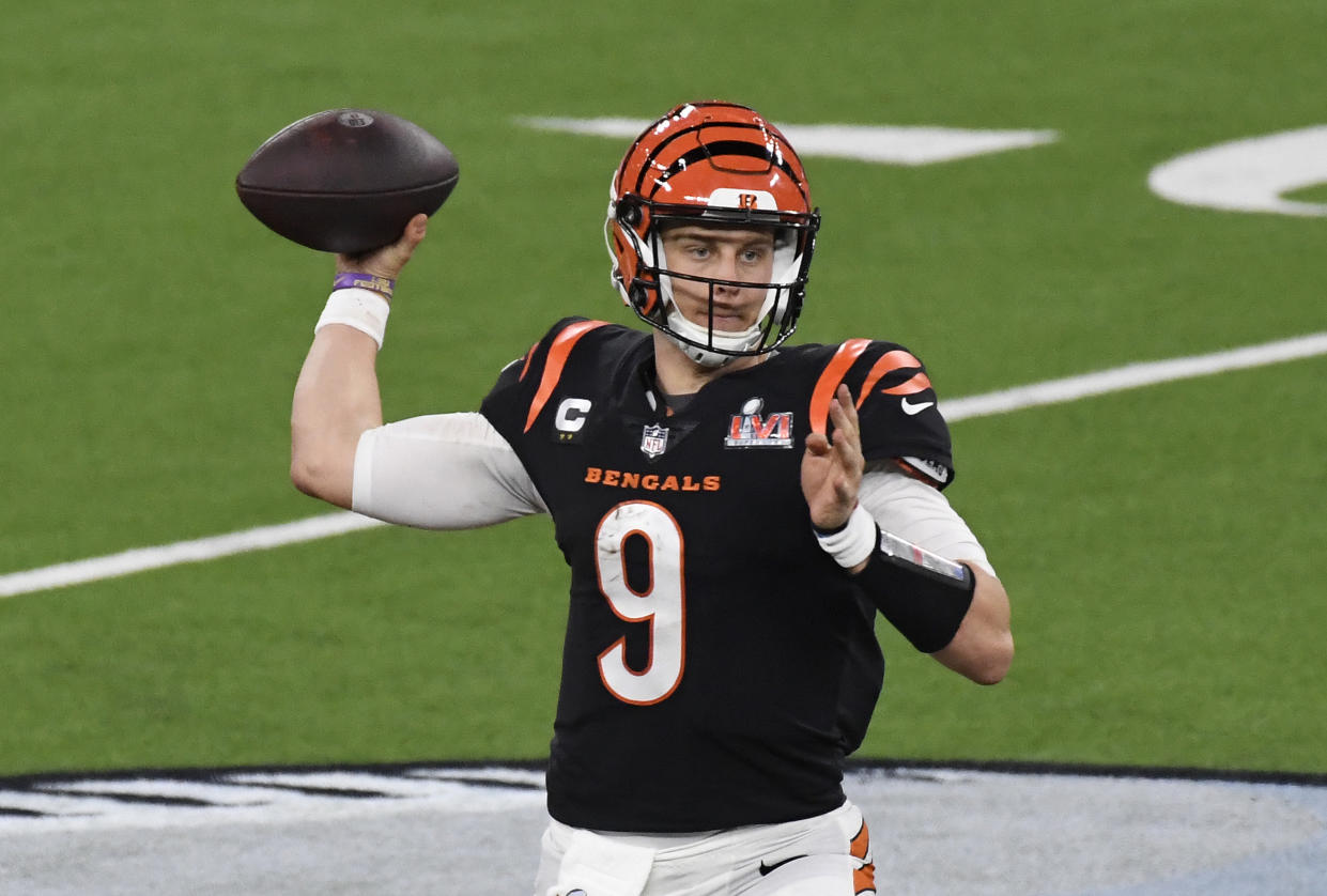 Joe Burrow will miss some time after getting his appendix removed. (Photo by Focus on Sport/Getty Images)