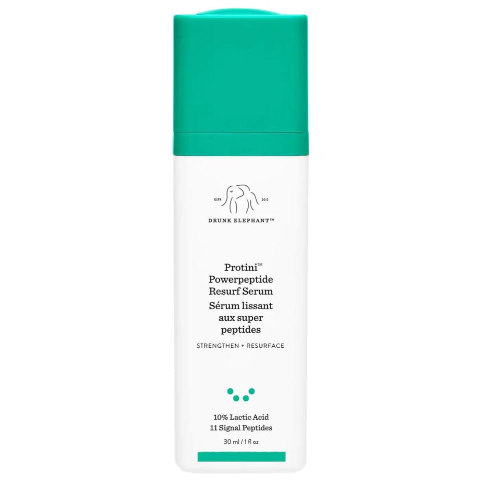 <p><a href="https://go.redirectingat.com?id=74968X1596630&url=https%3A%2F%2Fwww.sephora.com%2Fproduct%2Fdrunk-elephant-protini-trade-powerpeptide-resurfacing-serum-P470024&sref=https%3A%2F%2Fwww.prevention.com%2Fbeauty%2Fskin-care%2Fg45158597%2Fbest-peptide-serums%2F" rel="nofollow noopener" target="_blank" data-ylk="slk:Shop Now;elm:context_link;itc:0;sec:content-canvas" class="link ">Shop Now</a></p><p>Protini Powerpeptide Resurfacing Serum </p><p>sephora.com</p><p>$82.00</p><span class="copyright">Drunk Elephant</span>