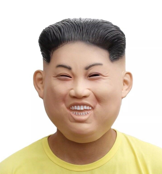 Bizarre but true: hundreds of masks of North Korean leader Kim Jong Un have been sold online. We're scared...