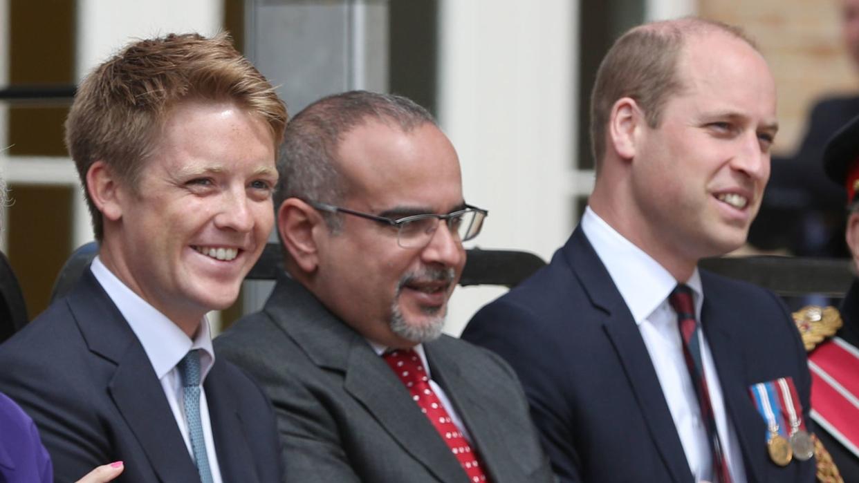 Hugh Grosvenor and Prince William at the DNRC in 2018