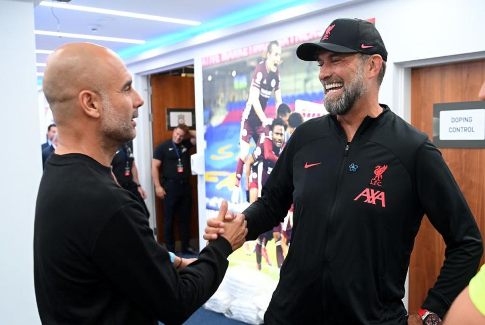 Klopp and Guardiola have an ongoing rivalry (The FA via Getty Images)