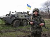 Ukrainische Soldaten beziehen nahe der ostukrainischen Stadt Isjum Stellung. Foto: Anastasia Vlasova