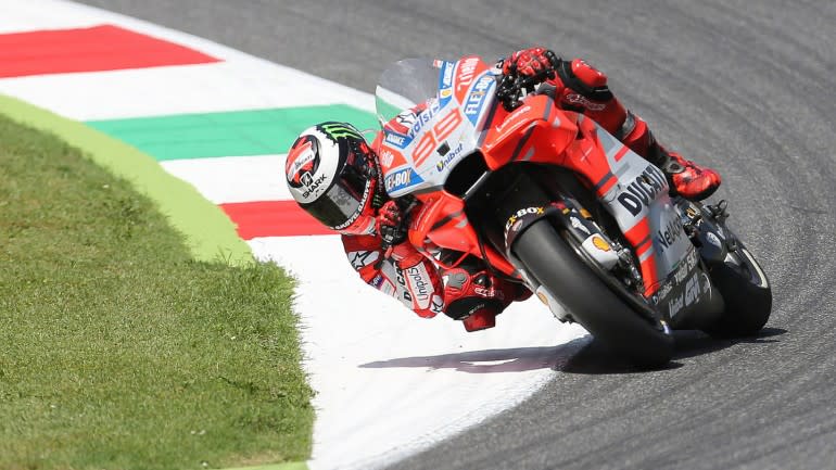 Ducati racebike at the Italian MotoGP (Credit: AAP)