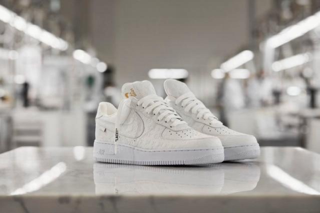 Nike Air Force 1 Low x Louis Vuitton Virgil Abloh White Red Sneakers -  Praise To Heaven