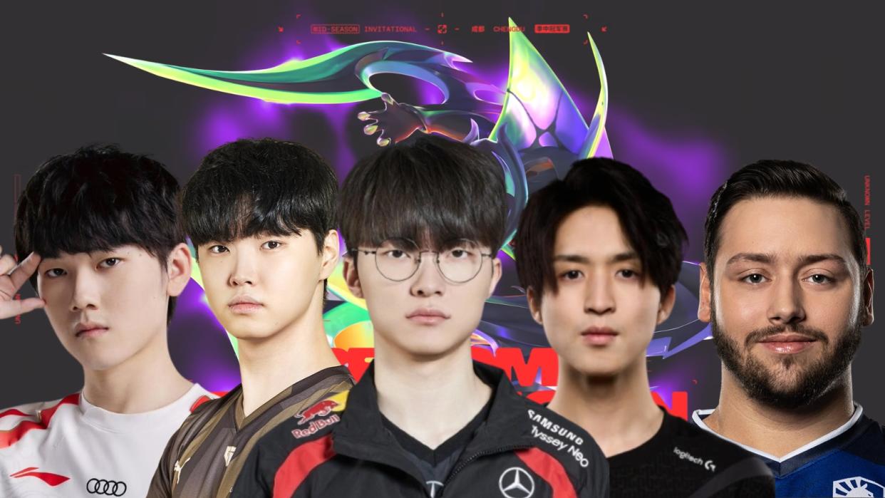 The 2024 MSI begins in May. (From left: JackeyLove, Chovy, Faker, Hans Sama, Stearns) (Photo: Riot Games)
