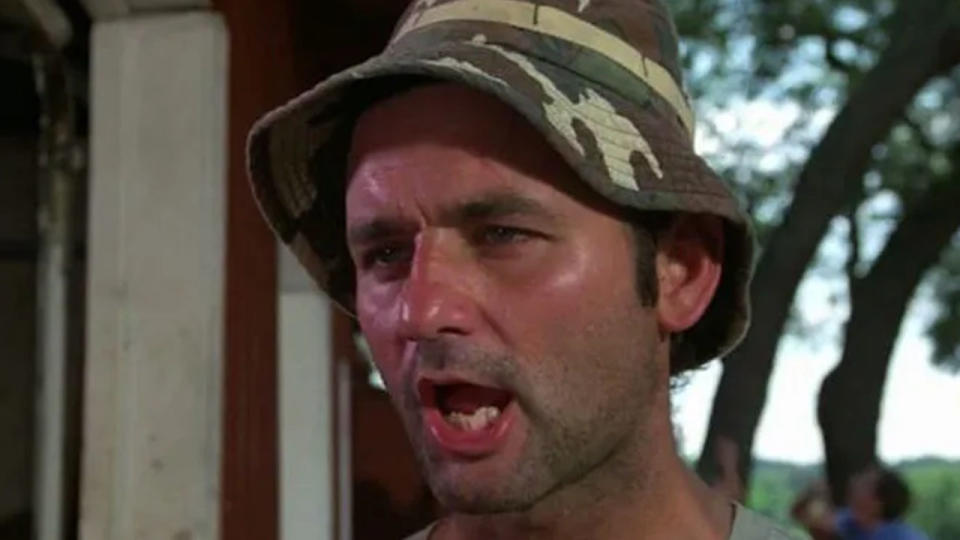 "And he says, "Oh, uh, there won't be any money, but when you die, on your deathbed, you will receive total consciousness." So I got that goin' for me, which is nice." - Caddyshack