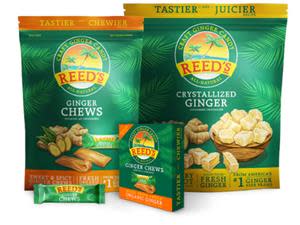 Reed’s® Crystallized Ginger provides a burst of spicy sweetness in pre-diced and ready-to-eat format, while the Craft Ginger Chews now features a chewier recipe for a tastier experience